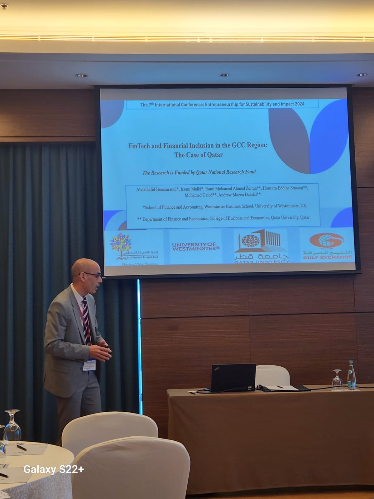 FinTech and Financial Inclusion in the GCC Region: The Case of Qatar' at the 7th International Conference: Entrepreneurship for Sustainability and Impact (2024)